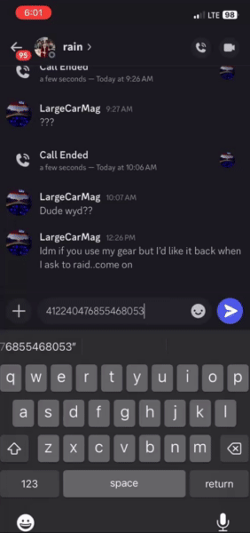 Evidence 07f7cd3 for a case against Loves Rain