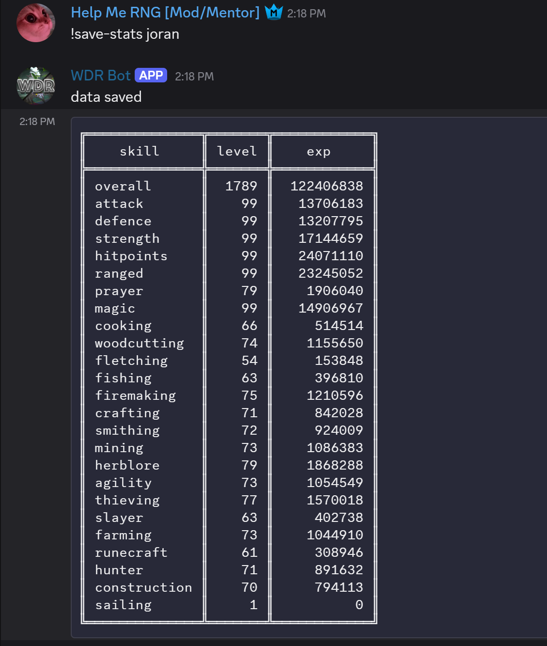 Evidence 0943ac9 for a case against Joran