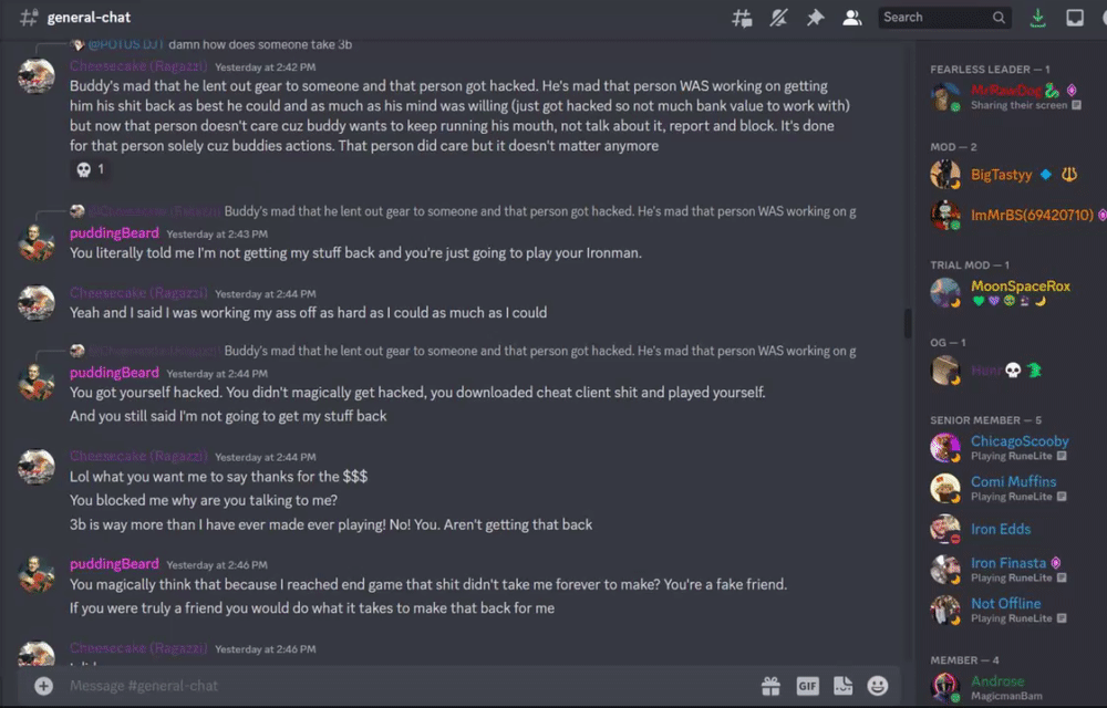 Evidence 0fea4ba for a case against Ragazzi666