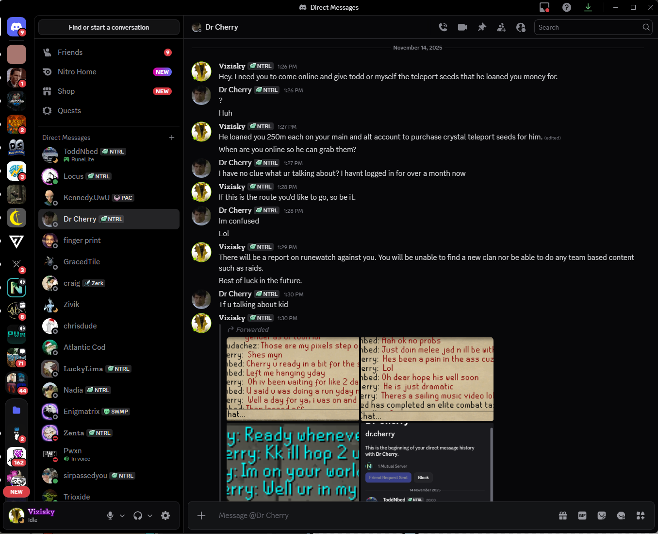 Evidence 11c4e9e for a case against Dr Cherry