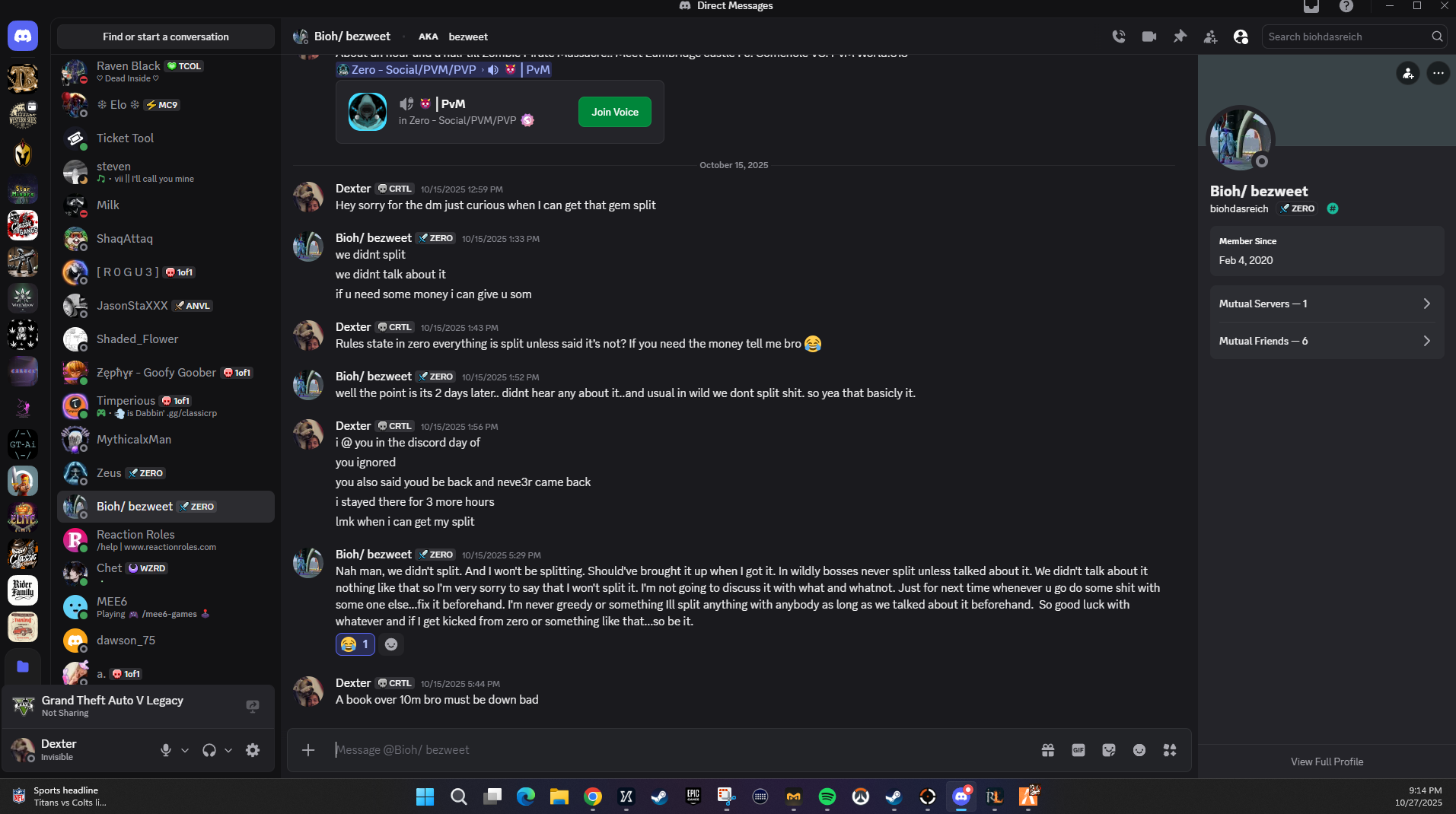 Evidence 15e00f0 for a case against Bezweet