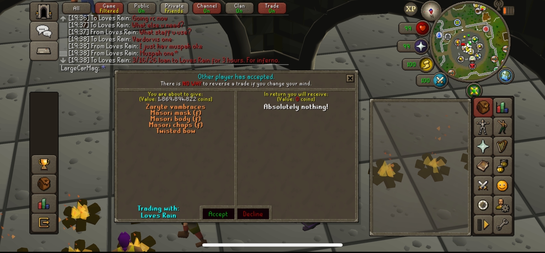 Evidence 1c0746b for a case against Loves Rain