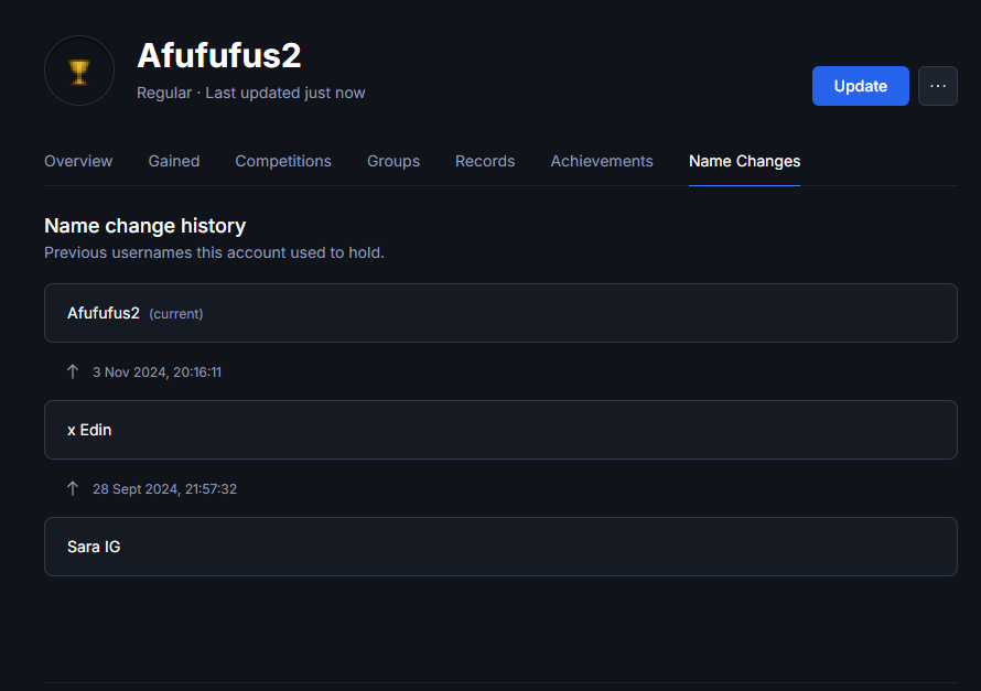 Evidence 1fa557a for a case against Afufufus2