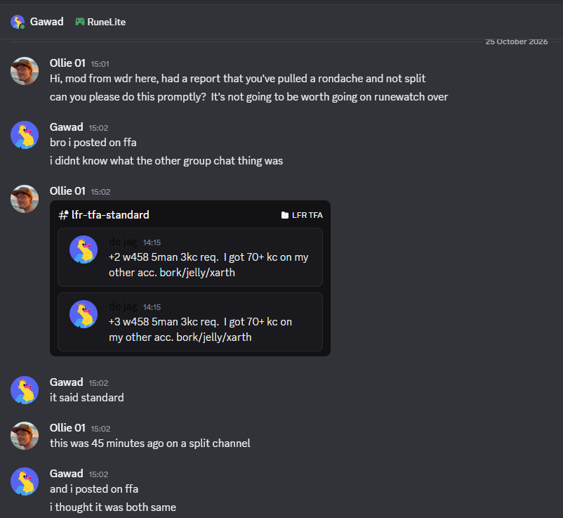 Evidence 23f3979 for a case against wlak