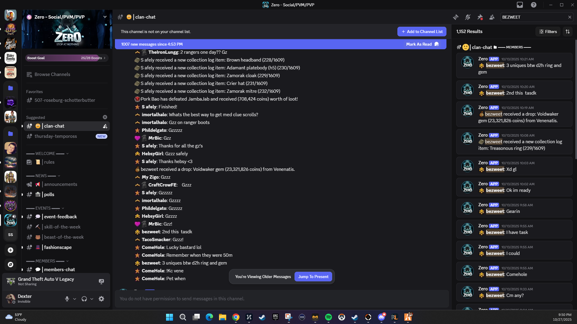 Evidence 25c43eb for a case against Bezweet