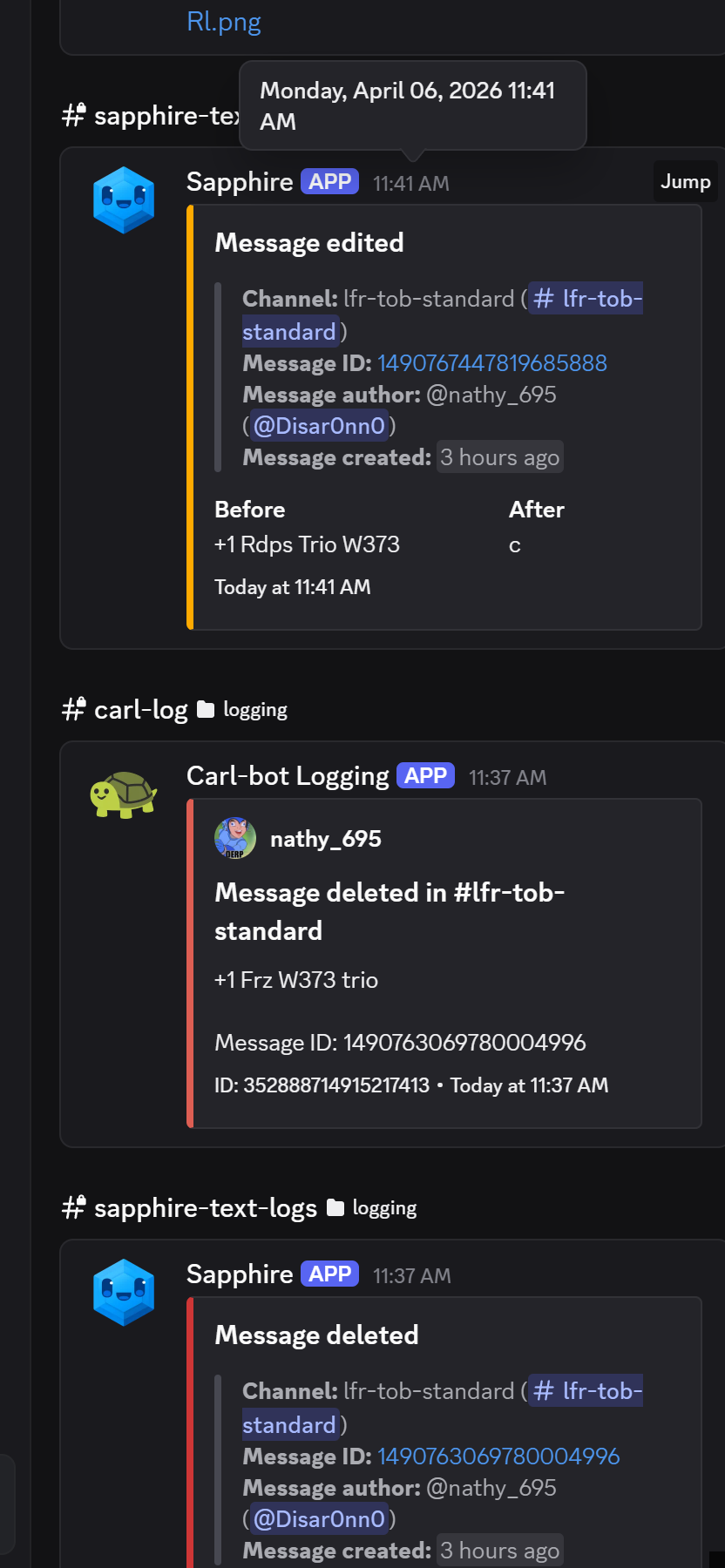 Evidence 304b619 for a case against Joran