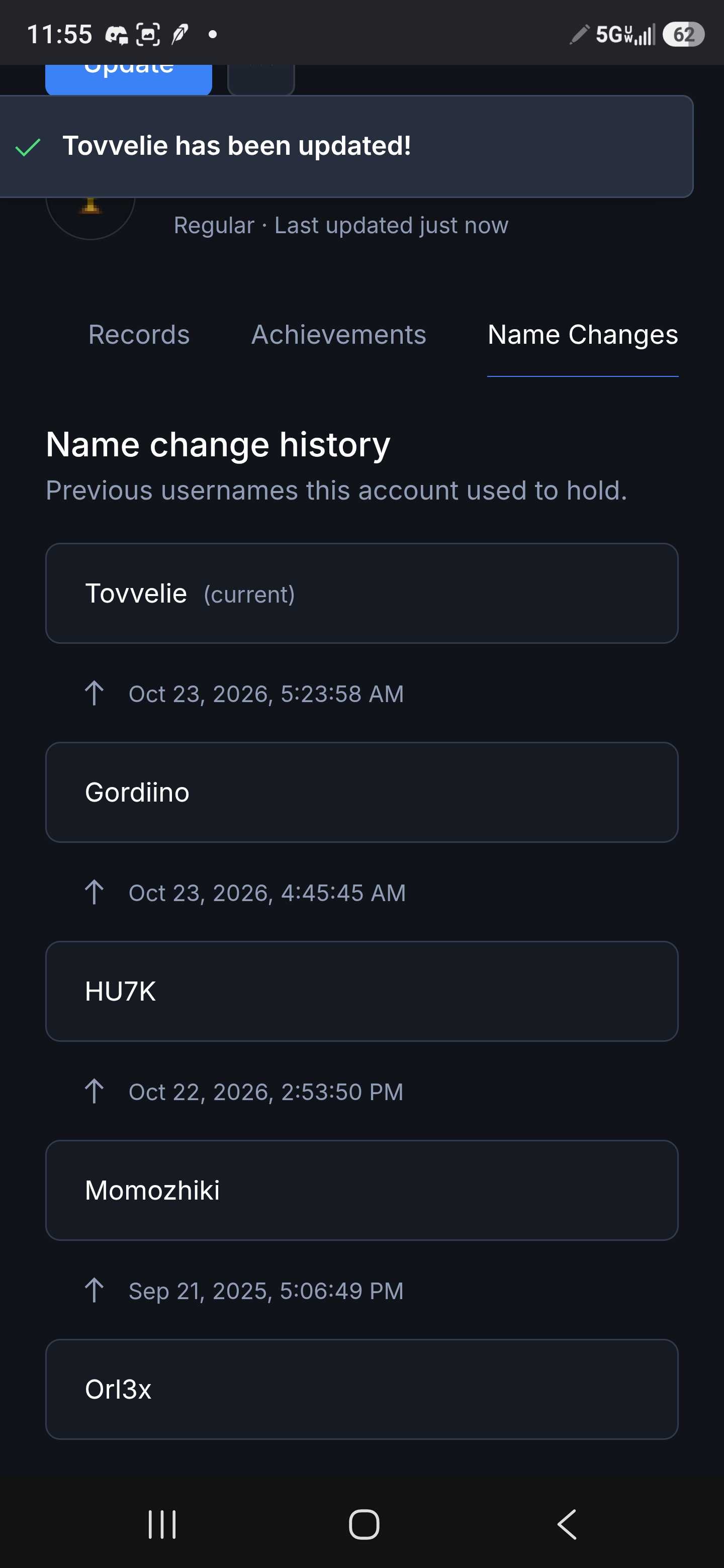 Evidence 305d038 for a case against Tovvelie