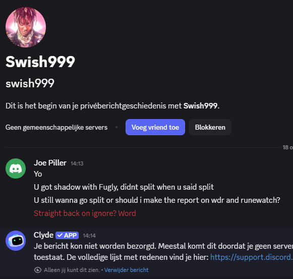 Evidence 339ce66 for a case against Swish 999
