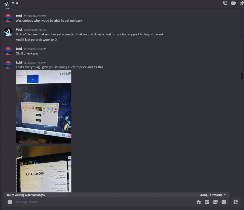 Evidence 345d534 for a case against Rickys Joint