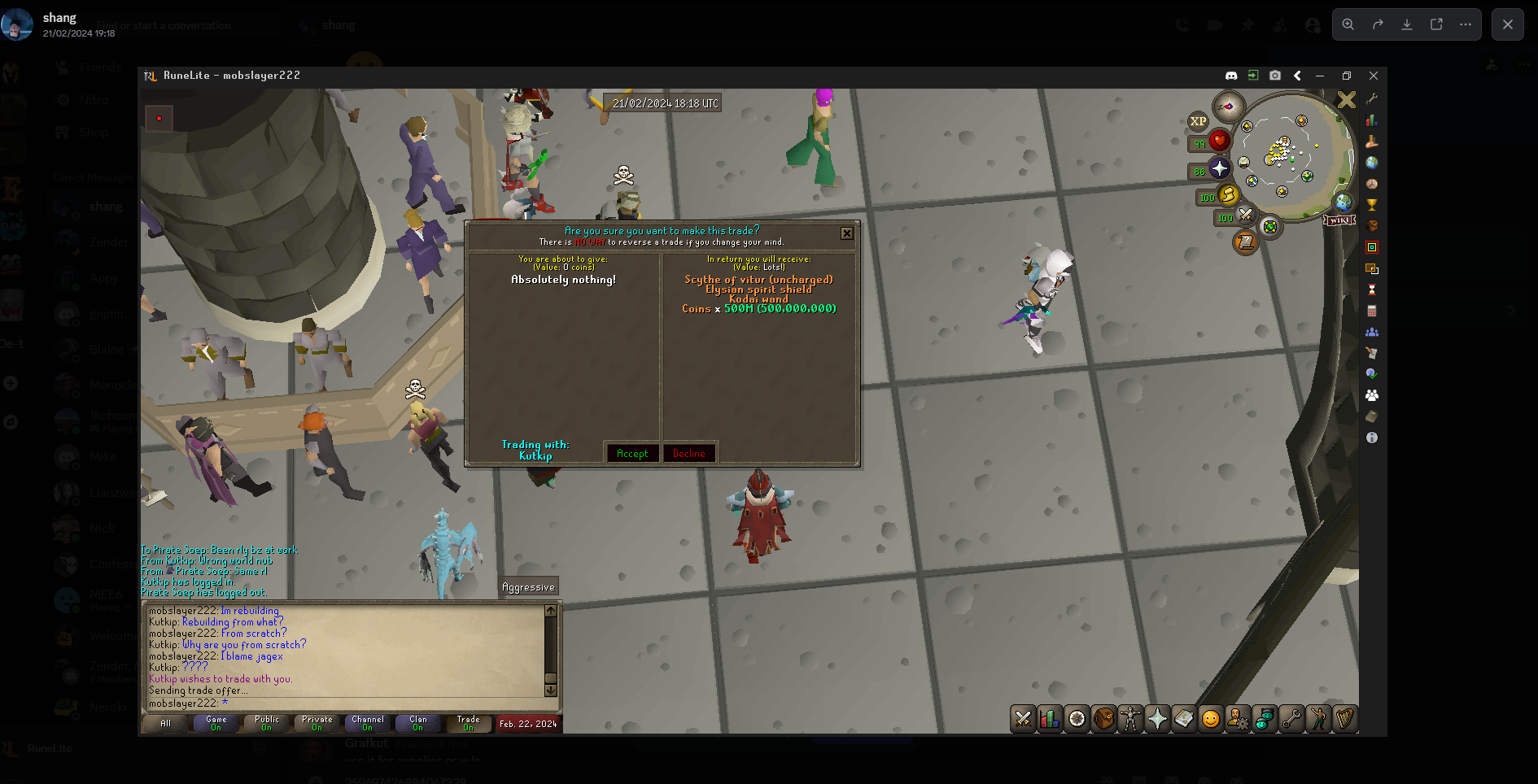 Evidence 38abe49 for a case against mobslayer222