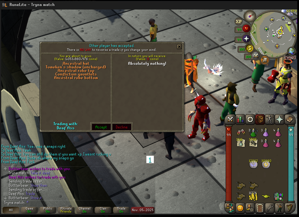 Evidence 403d21b for a case against Deaf Ass