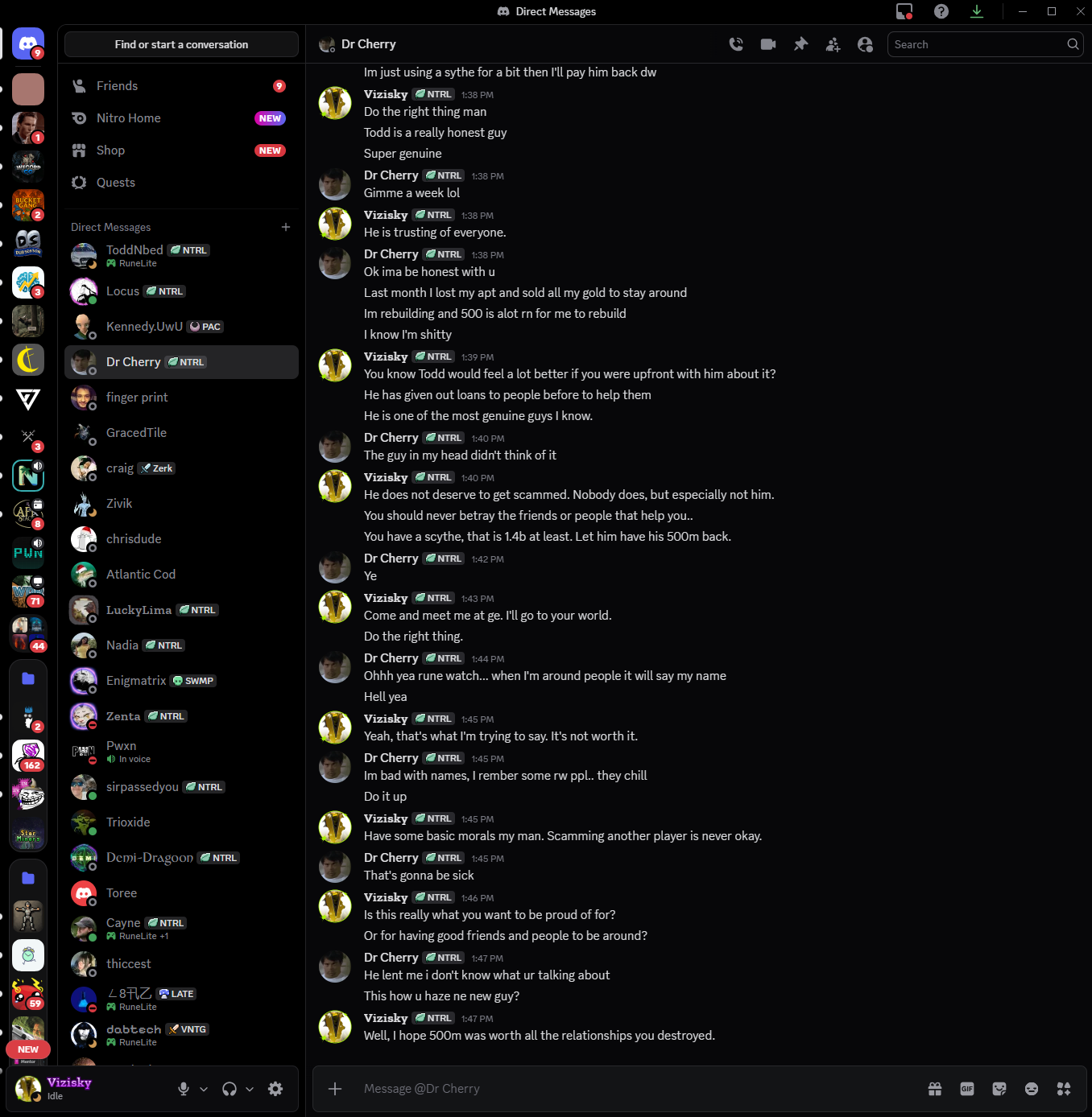 Evidence 44c1436 for a case against Dr Cherry