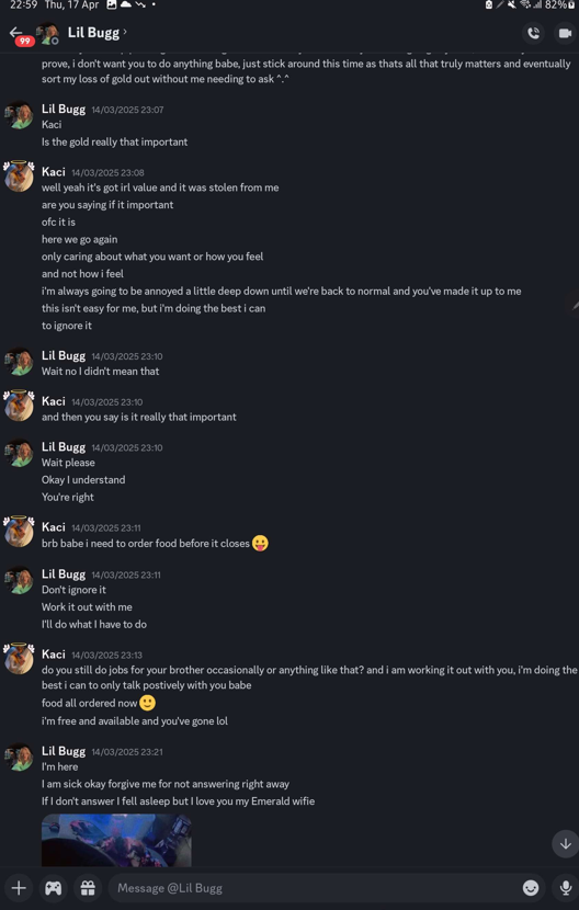 Evidence 473b3ed for a case against Lily Metal