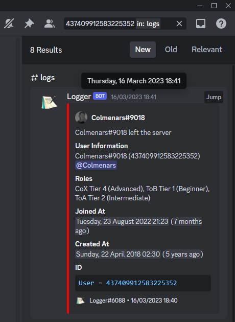 Evidence 520c15f for a case against mytck