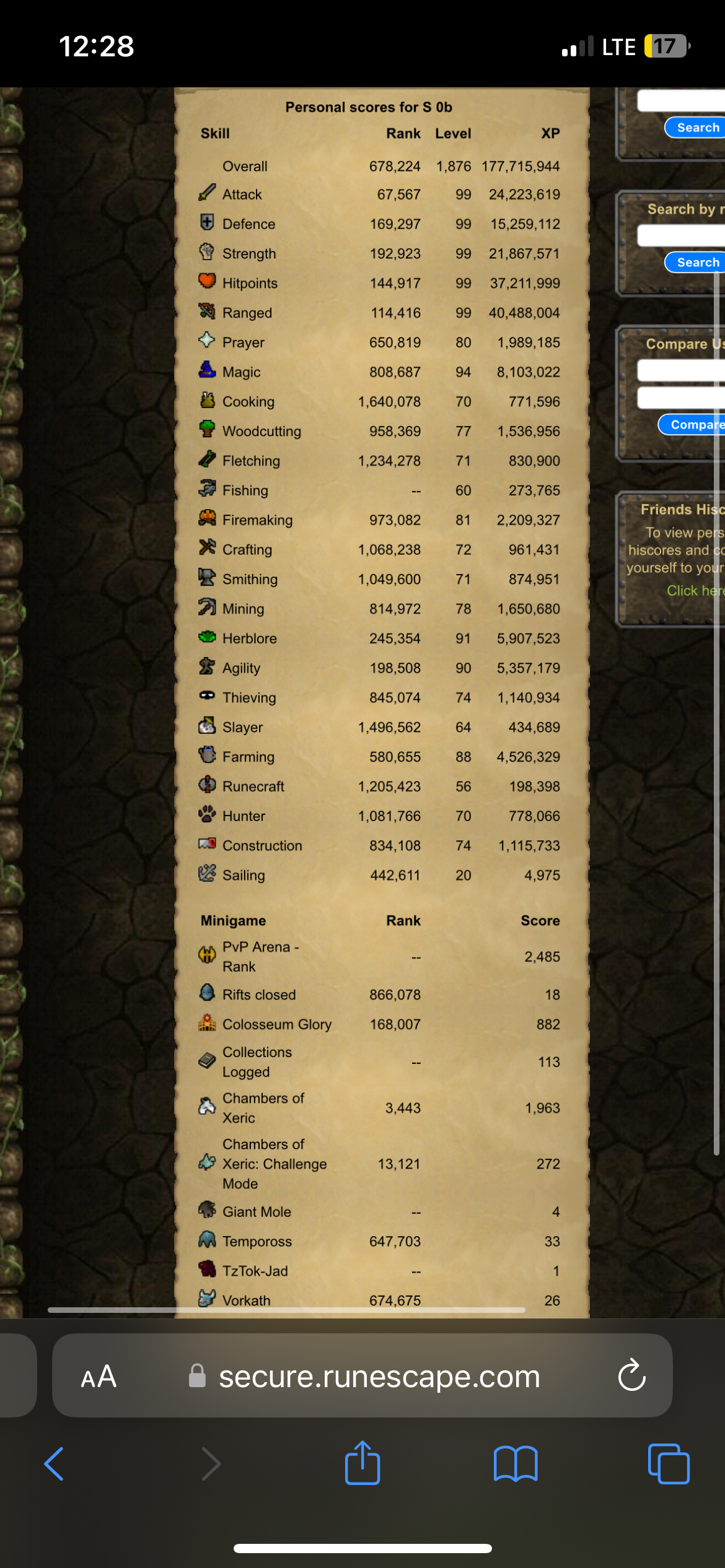 Evidence 57ae698 for a case against S 0B