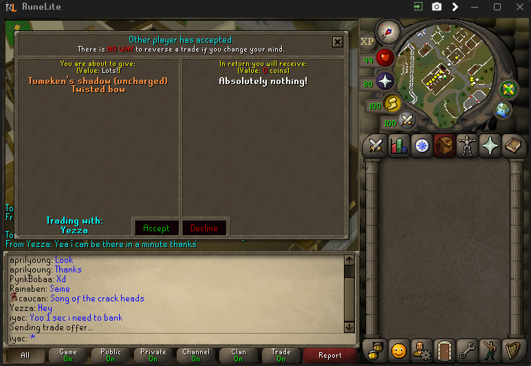 Evidence 592b7f3 for a case against Yezza