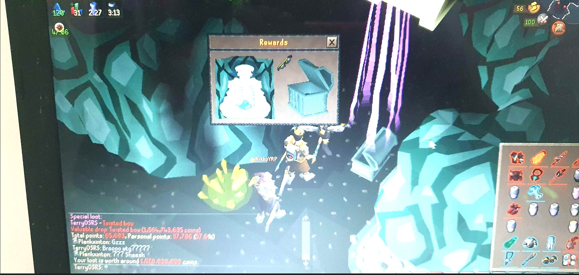 Evidence 59f1e3a for a case against TerryOSRS