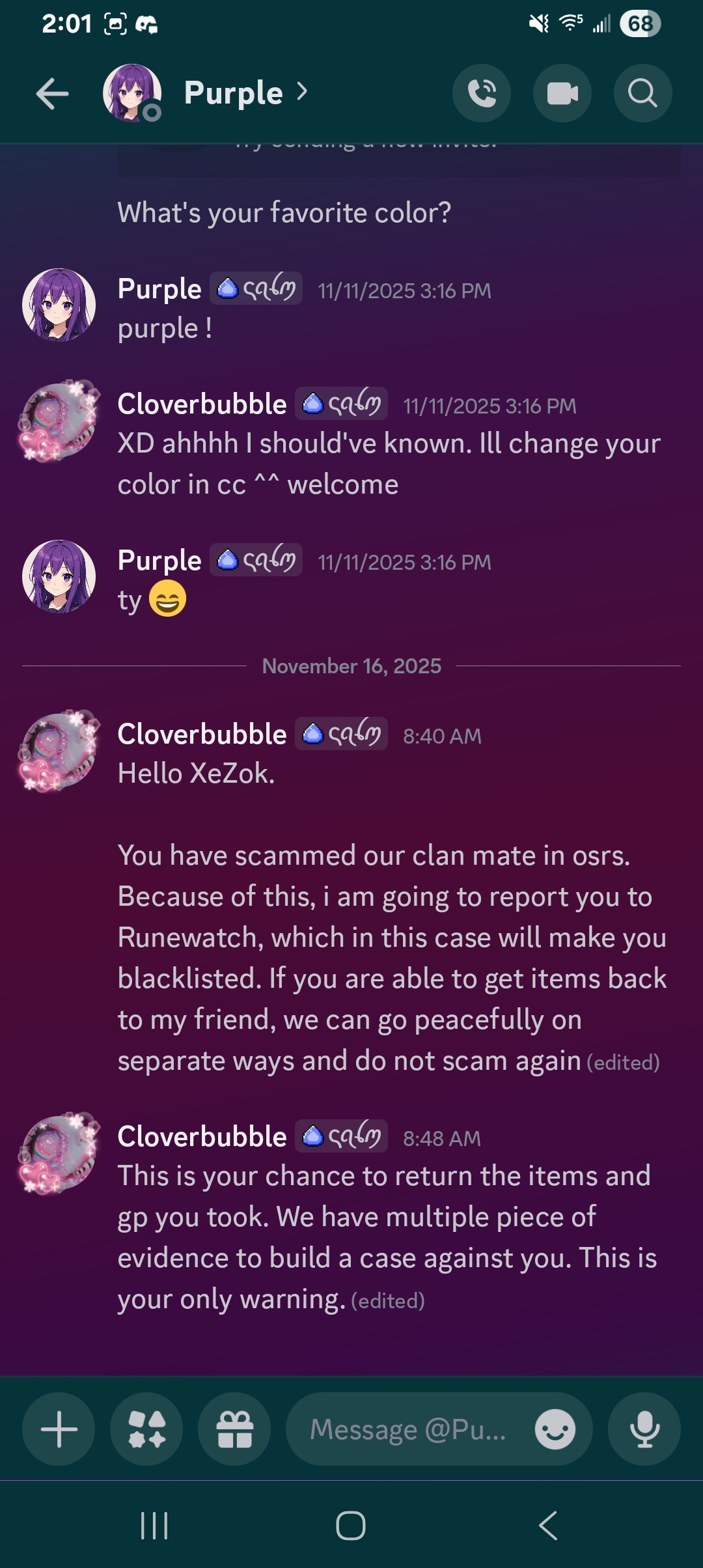 Evidence 5d68c1d for a case against Prelock