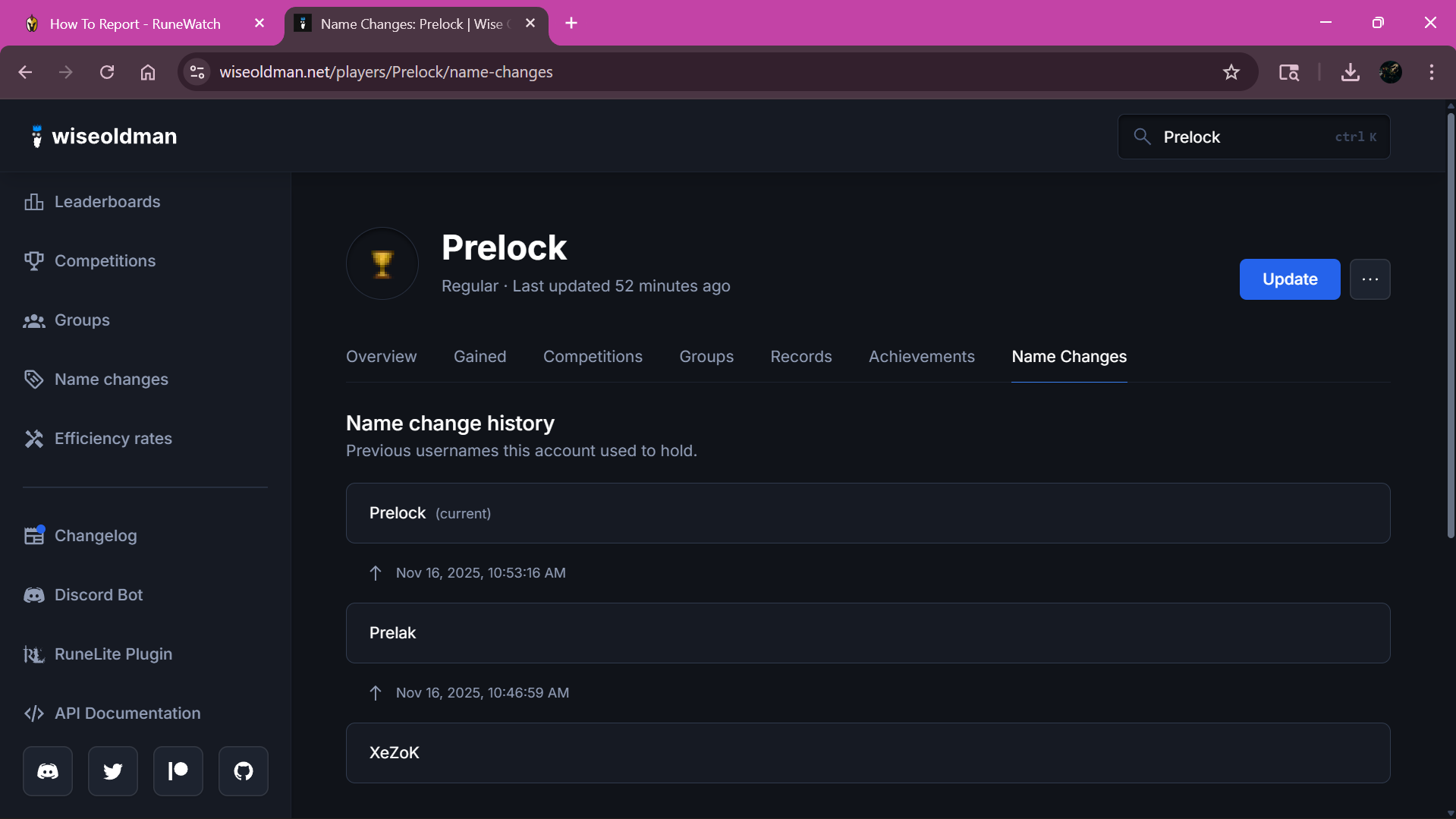 Evidence 6411623 for a case against Prelock