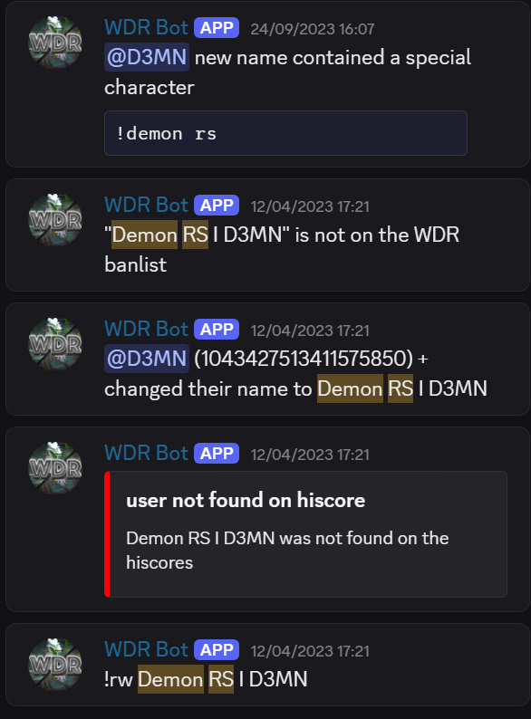 Evidence 719f351 for a case against Demon RS