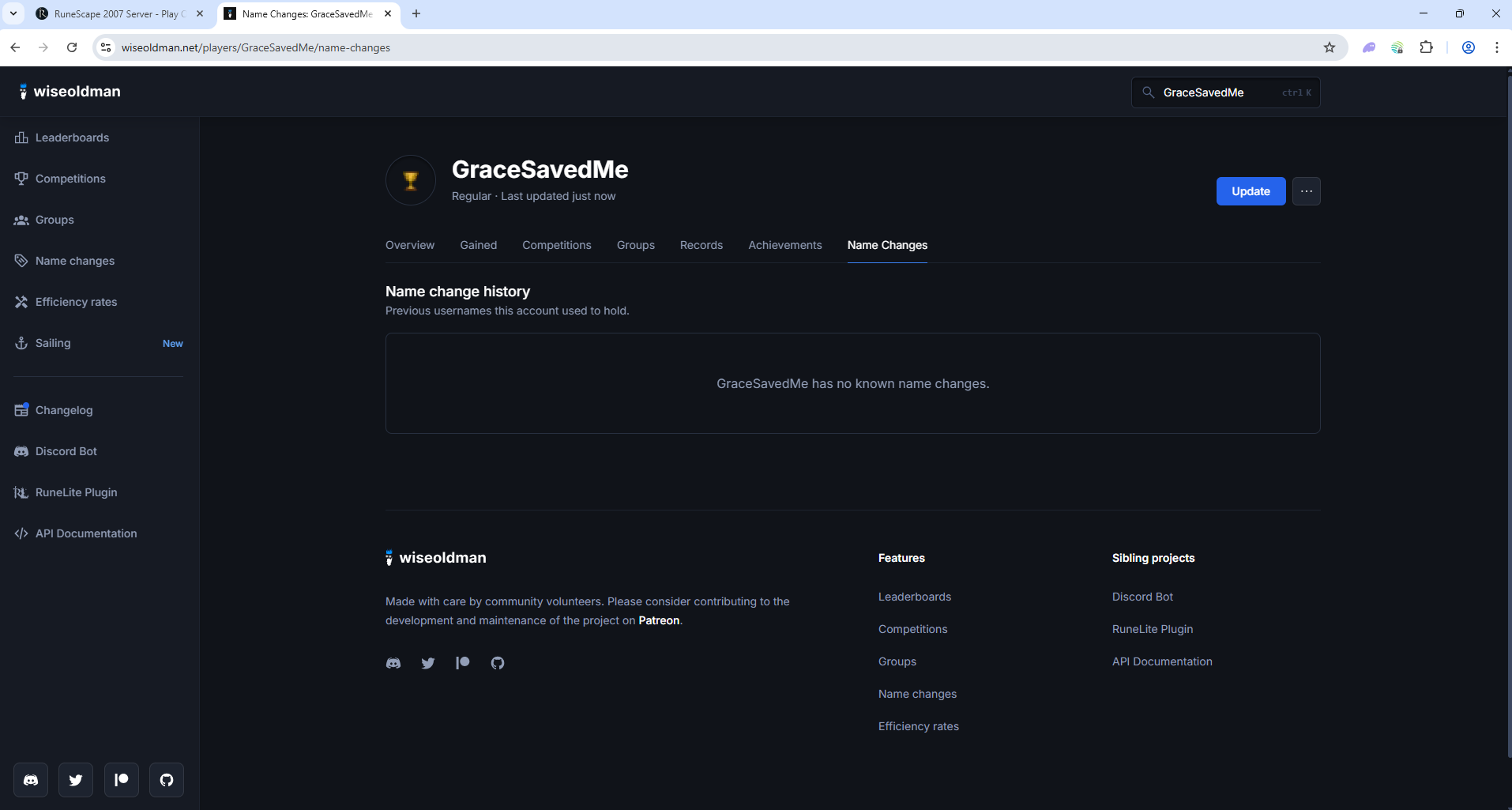 Evidence 8321f57 for a case against GraceSavedMe
