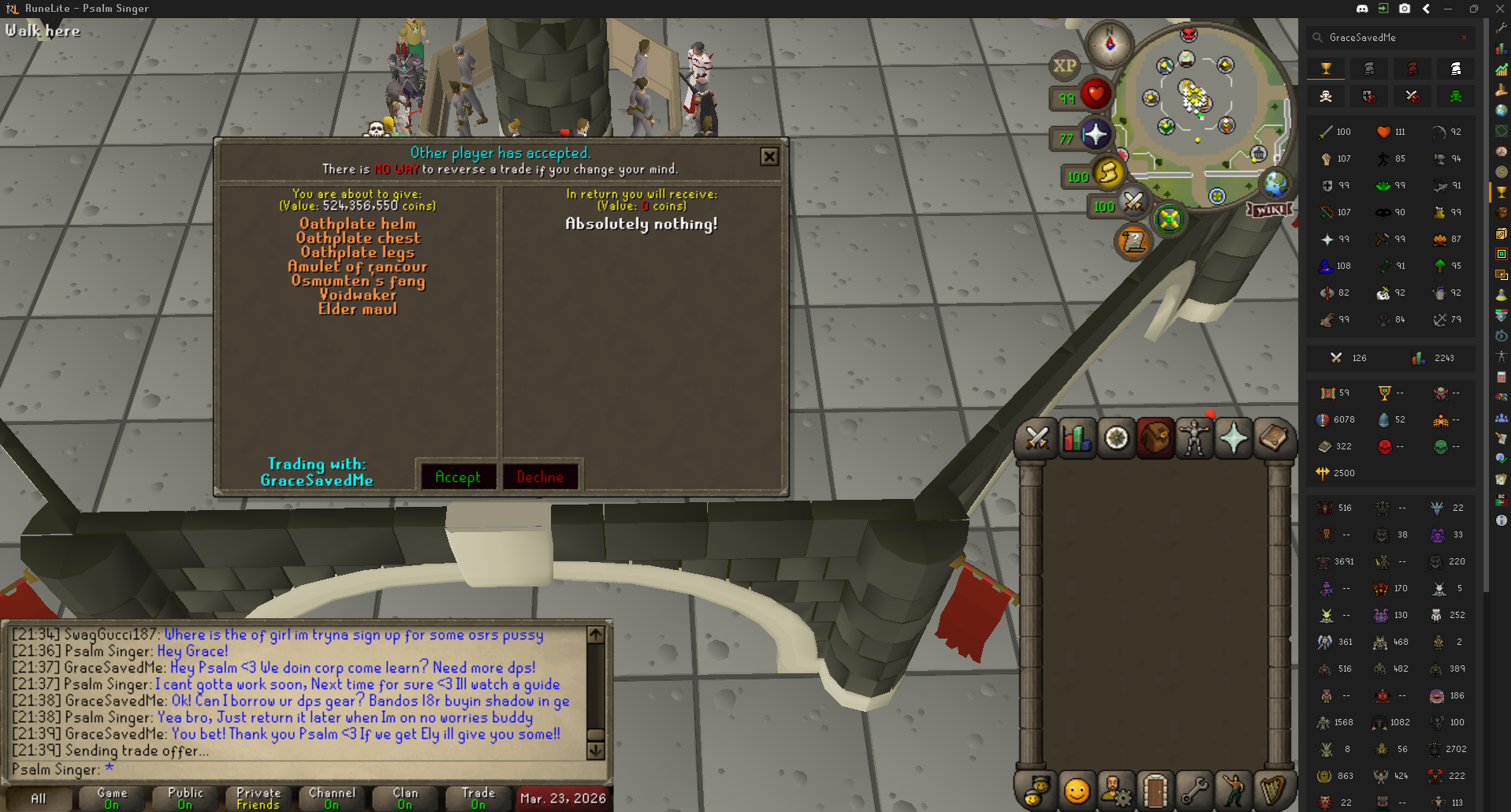 Evidence 8fcf101 for a case against GraceSavedMe