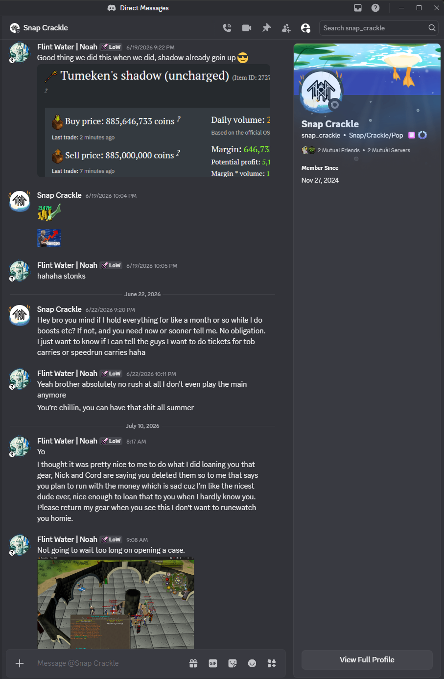Evidence 98dff1b for a case against Snap Quackle