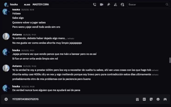 Evidence 9a0fe29 for a case against MASTER CORA