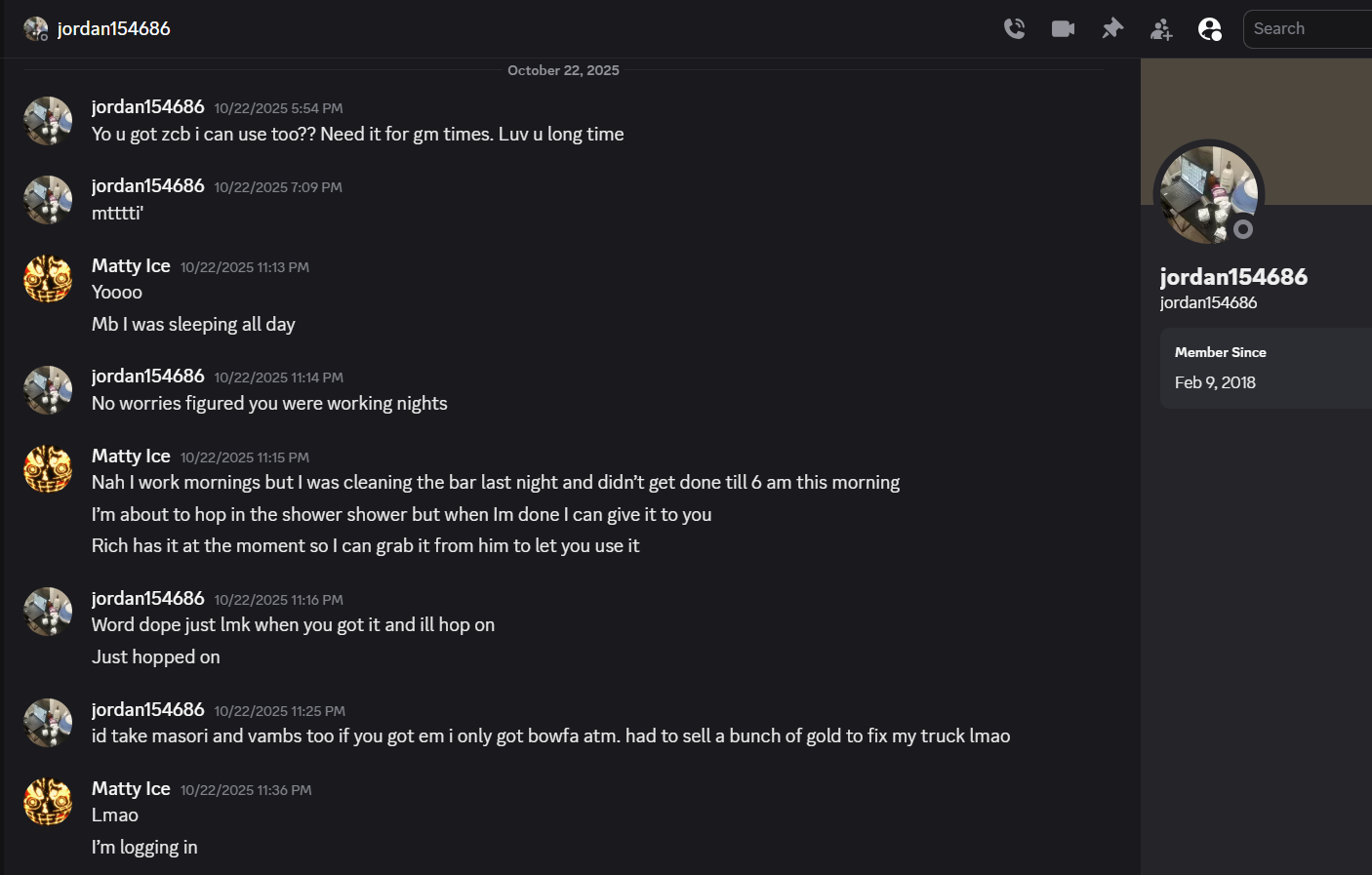 Evidence 9ac670f for a case against daddimilkers