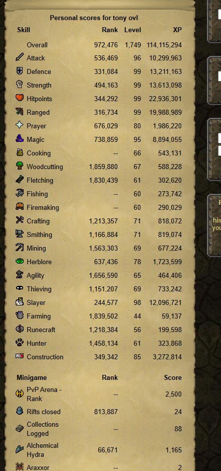 Evidence 9b0136f for a case against tony ovl