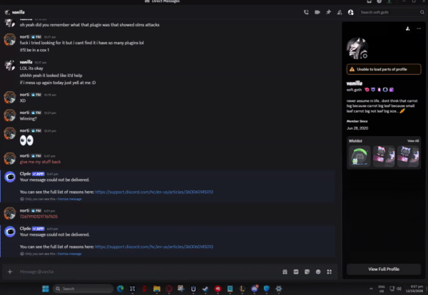 Evidence 9cfe3e6 for a case against N0MasoriK1t