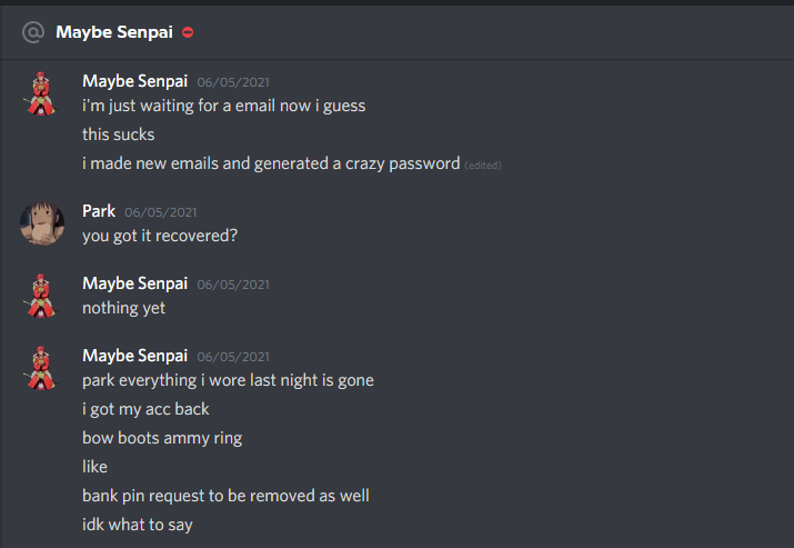 Evidence 9eb2012 for a case against Maybe Senpai