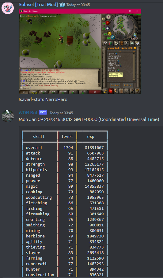 Evidence a22edd4 for a case against TyForTbow