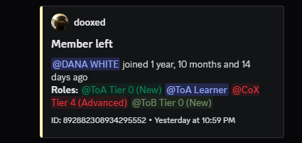 Evidence a4fc1b3 for a case against DANA WHlTE