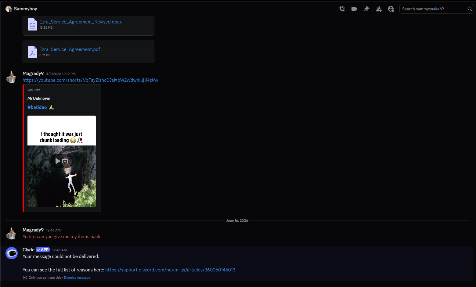 Evidence ae755de for a case against Sam The Mann