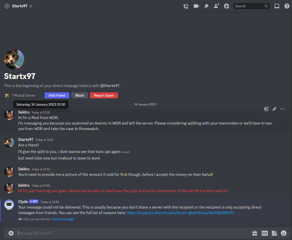 Evidence b9a2209 for a case against TyForTbow