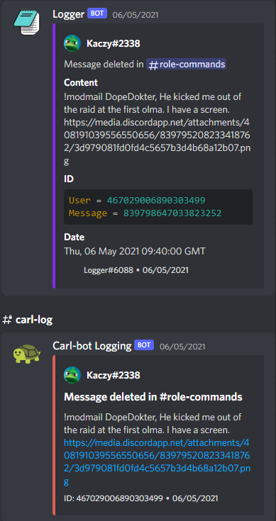 Evidence c3668ec for a case against SirPhockQ