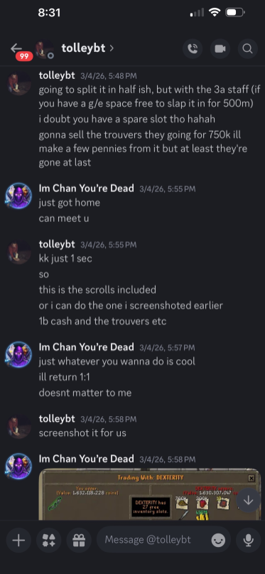 Evidence c401caf for a case against dexterLty