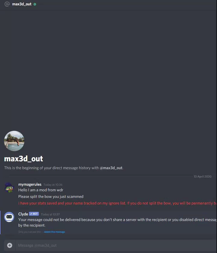 Evidence c7d0dfc for a case against Ty4Tbow