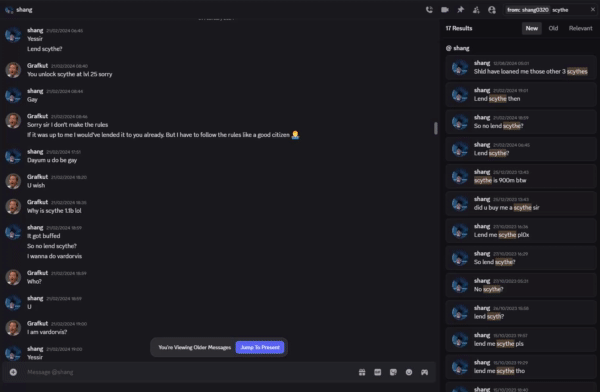 Evidence c83ca12 for a case against mobslayer222