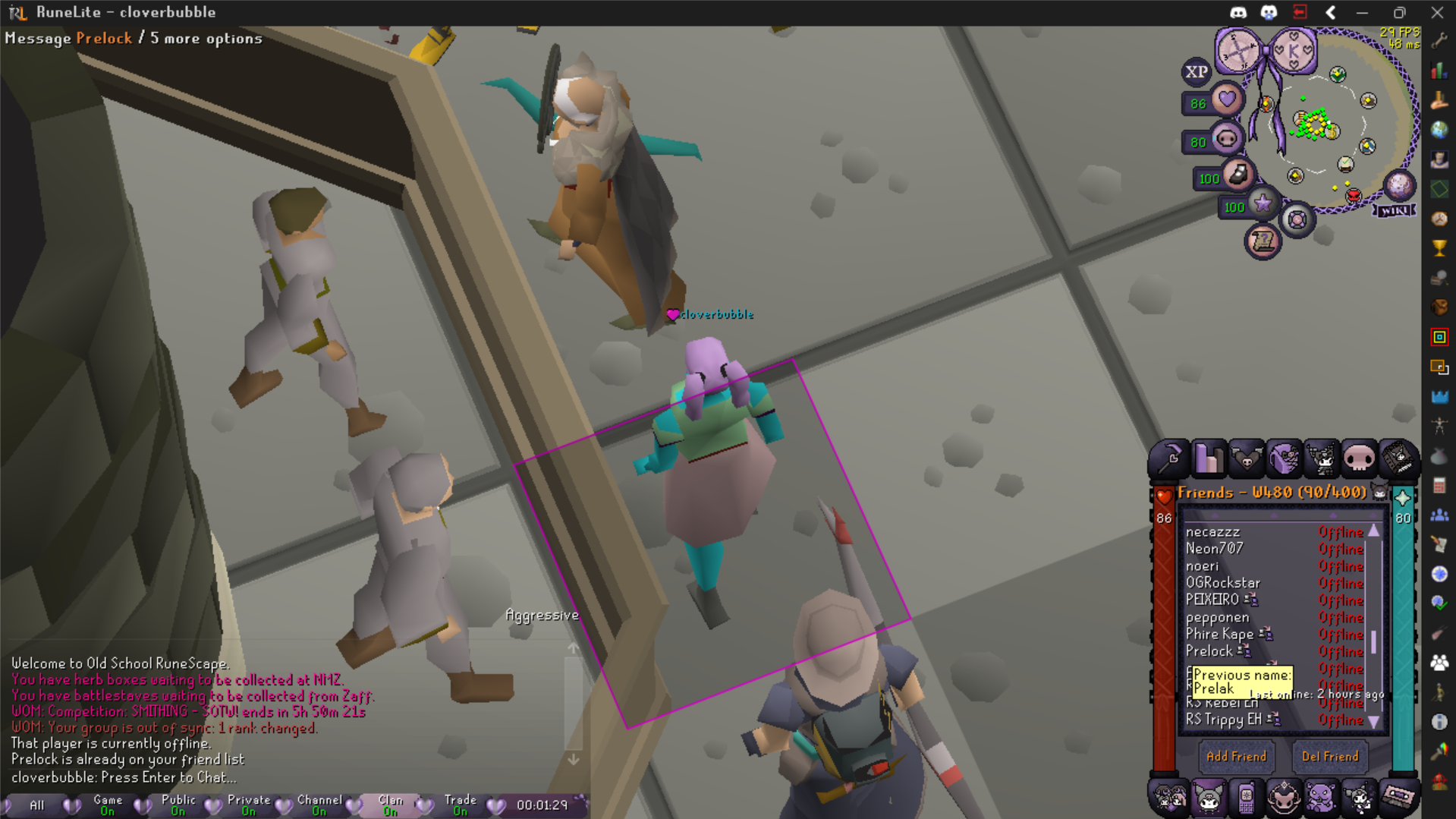 Evidence c8f3852 for a case against Prelock