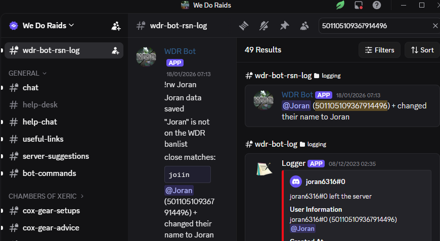 Evidence d064ff6 for a case against Joran