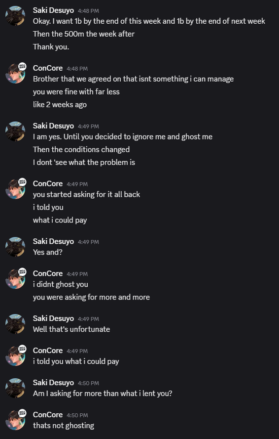Evidence d2a1af0 for a case against Concore