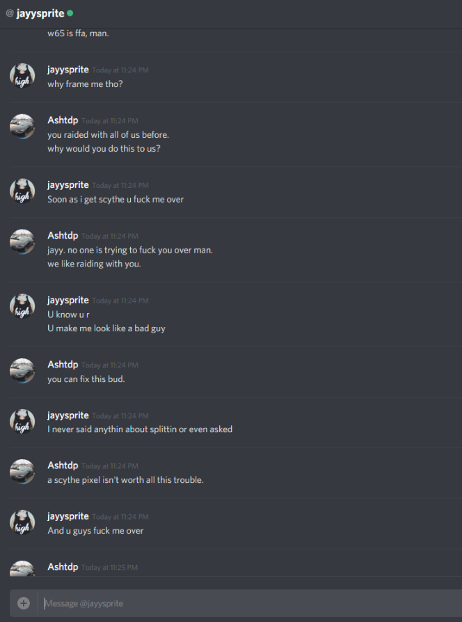 Evidence d98804d for a case against KING SPRlTE