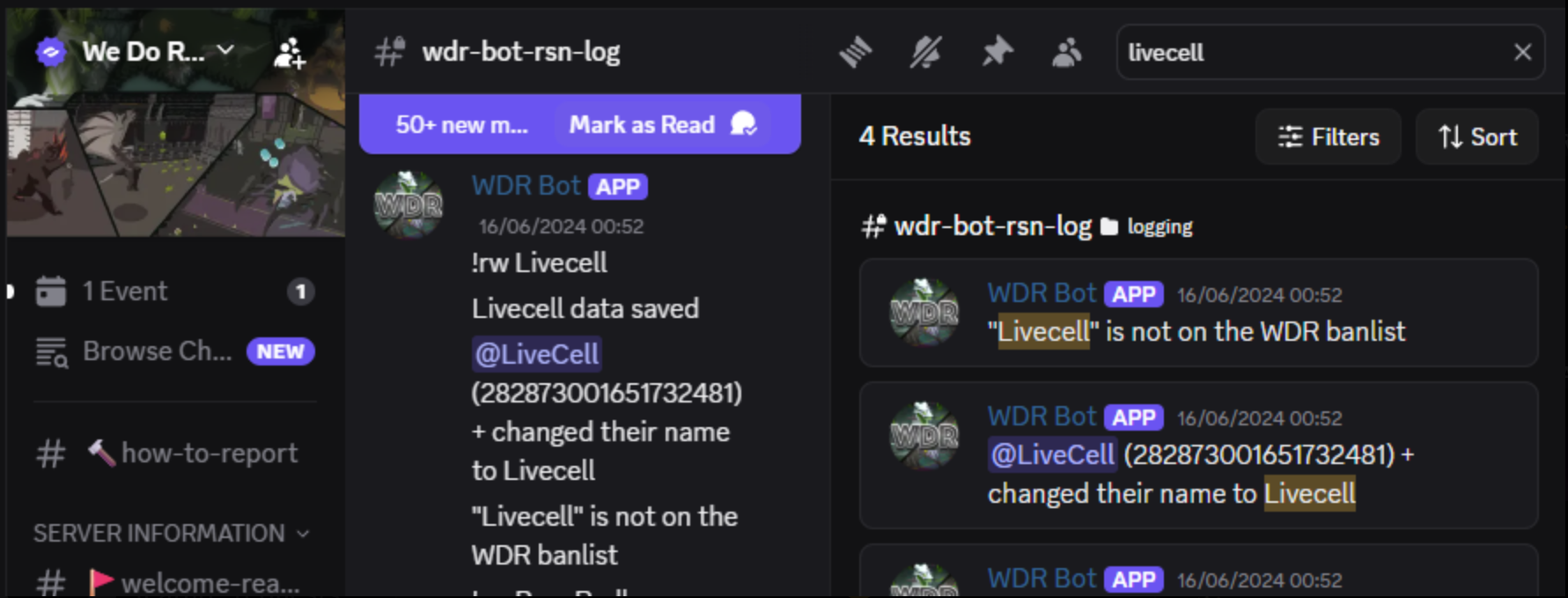 Evidence da5c61c for a case against LiveCell