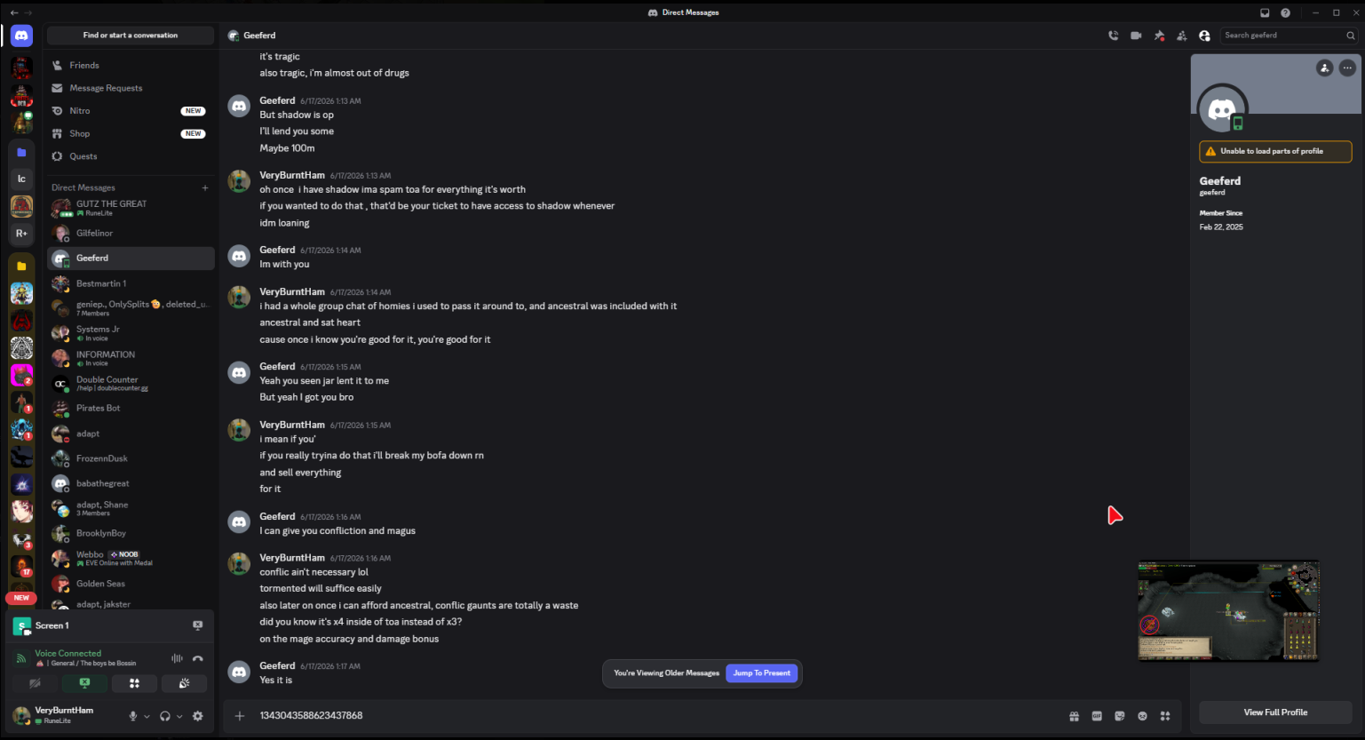 Evidence dbd9d9c for a case against Geeferd