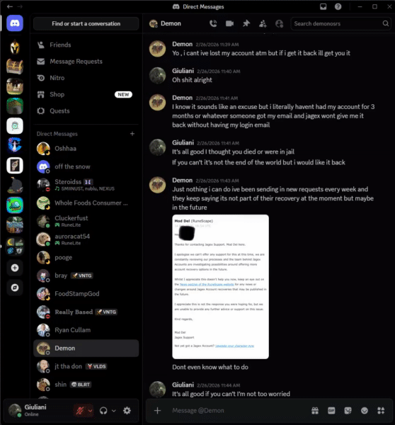 Evidence de9b79d for a case against Demon RS