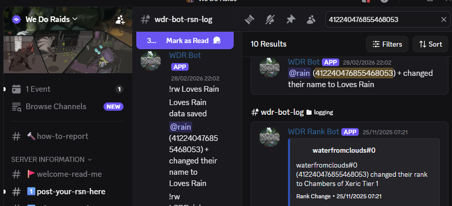 Evidence e6d30cc for a case against Loves Rain