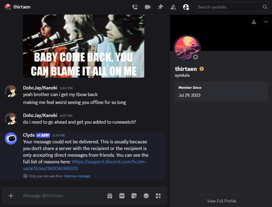 Evidence e8d6e16 for a case against ONI Daemon
