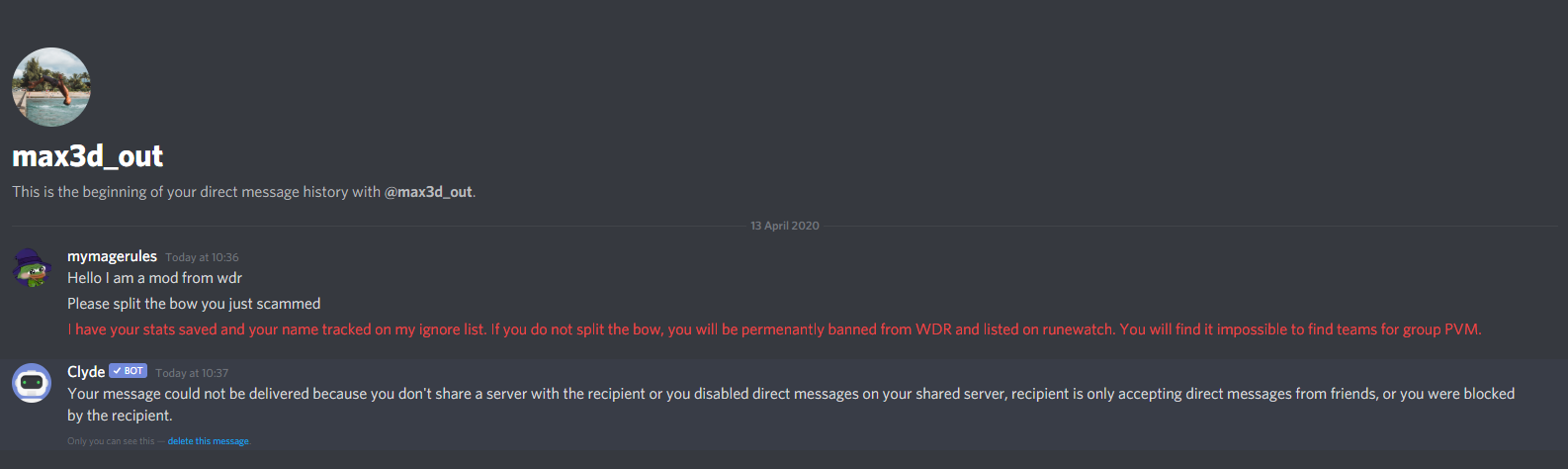 Evidence ee5d3b5 for a case against Ty4Tbow